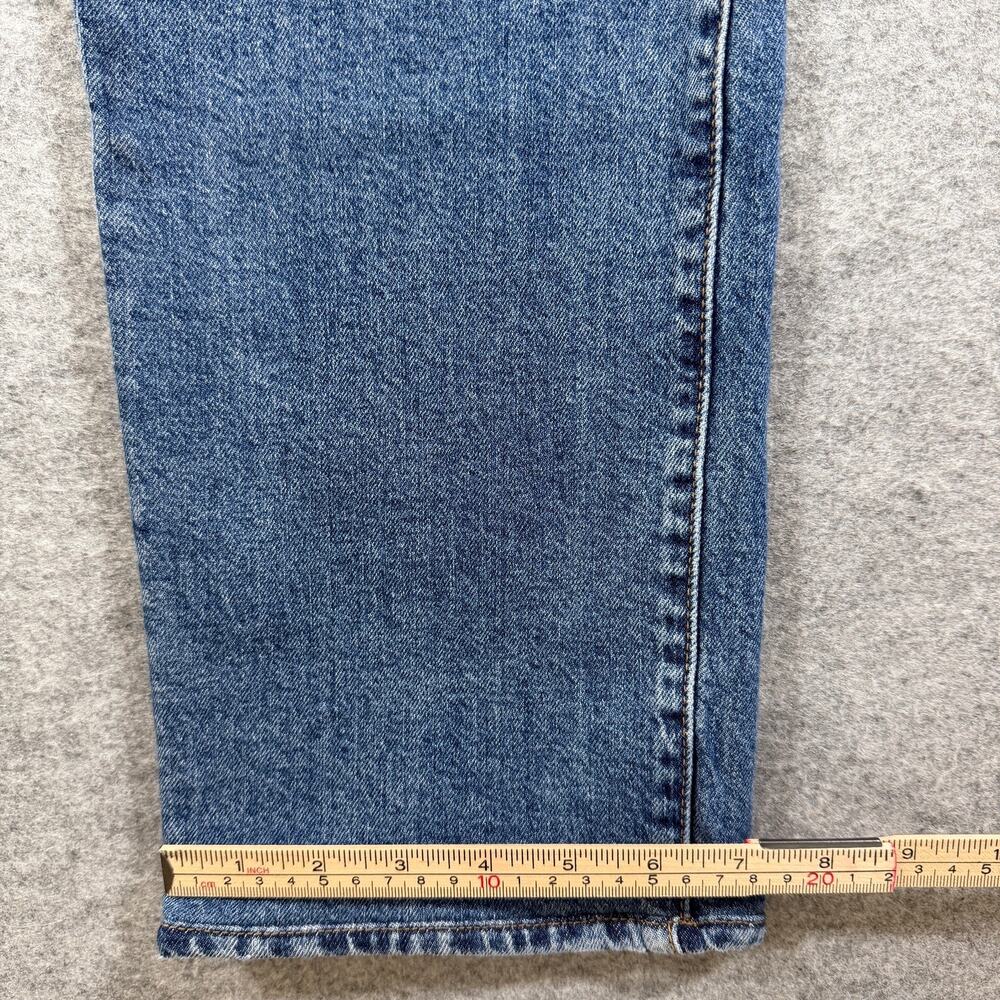 Levi's 514 Straight Jeans Mens 34x32 Medium Blue Wash Stretch Denim Red Tab - Picture 9 of 15